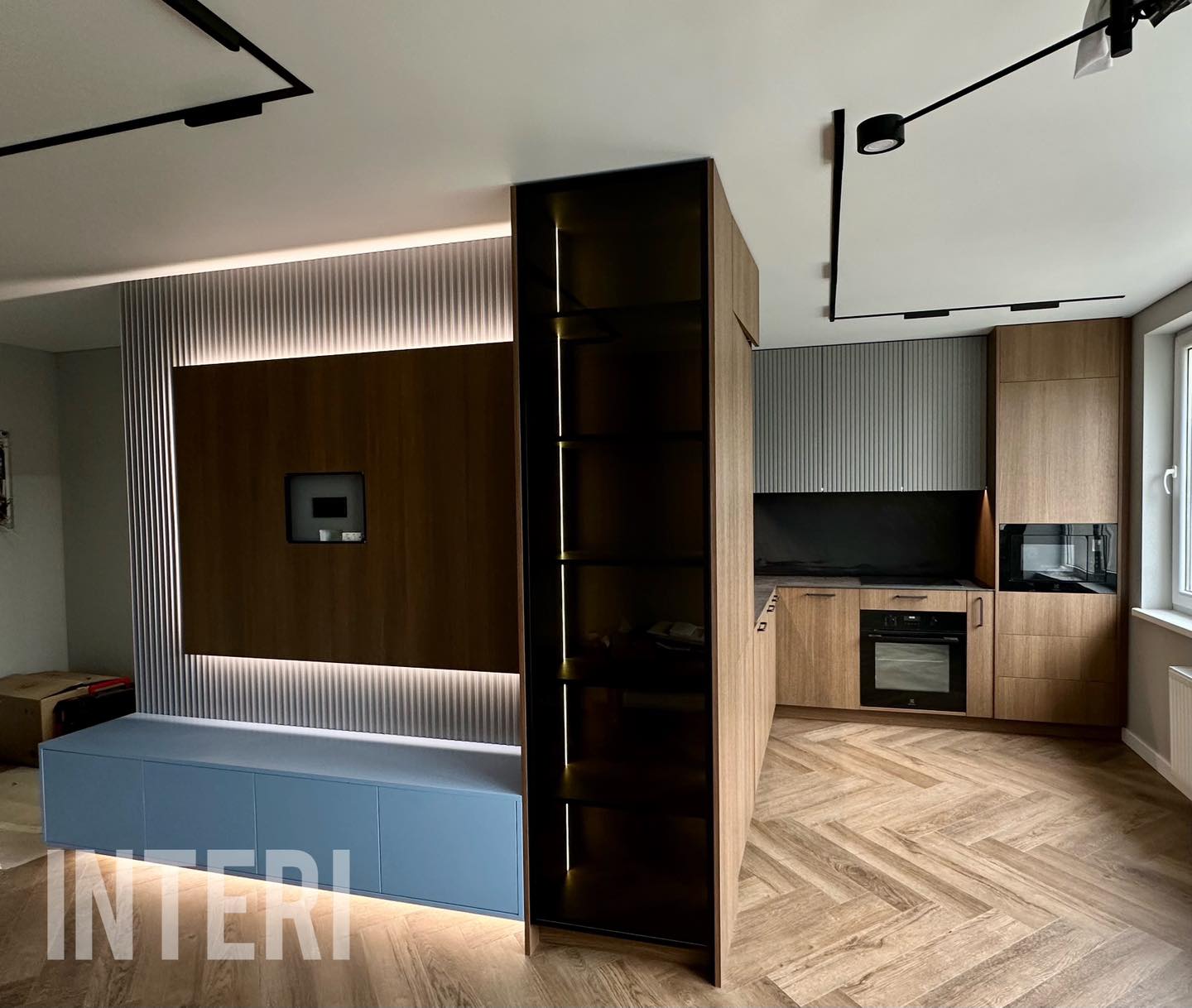 Svetainė ir virtuvė - TV zona